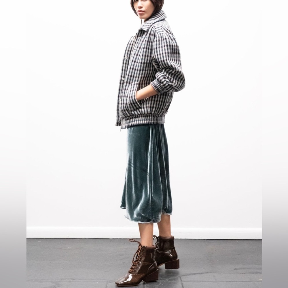 Kurt Lyle Lucy Jacket in Red/Brown Check - Picture 4 of 14